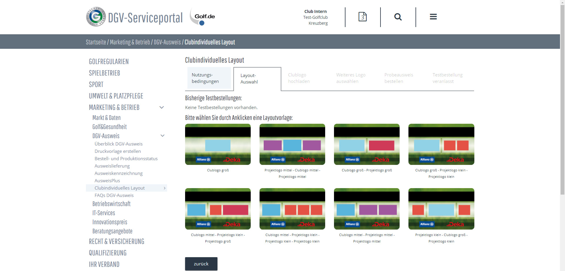 CONTENS Serviceportal Angular Applikationen